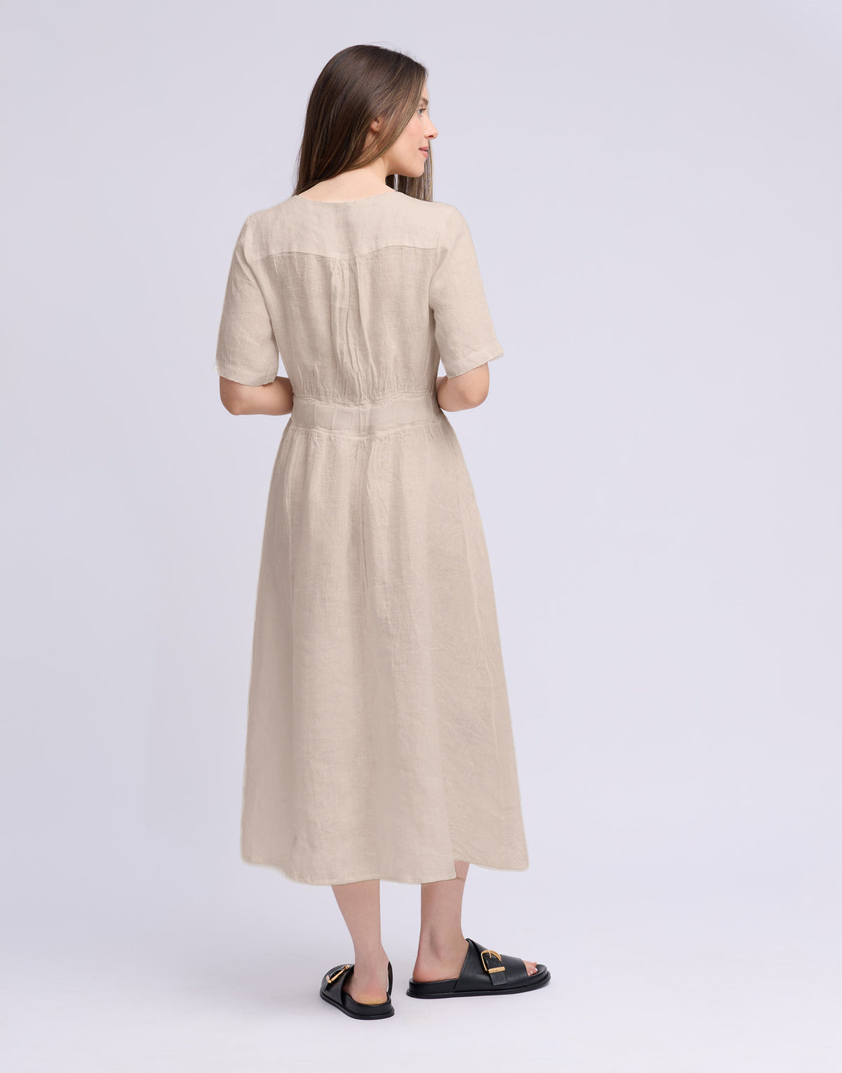 LONG LINEN DRESS / BIANCA