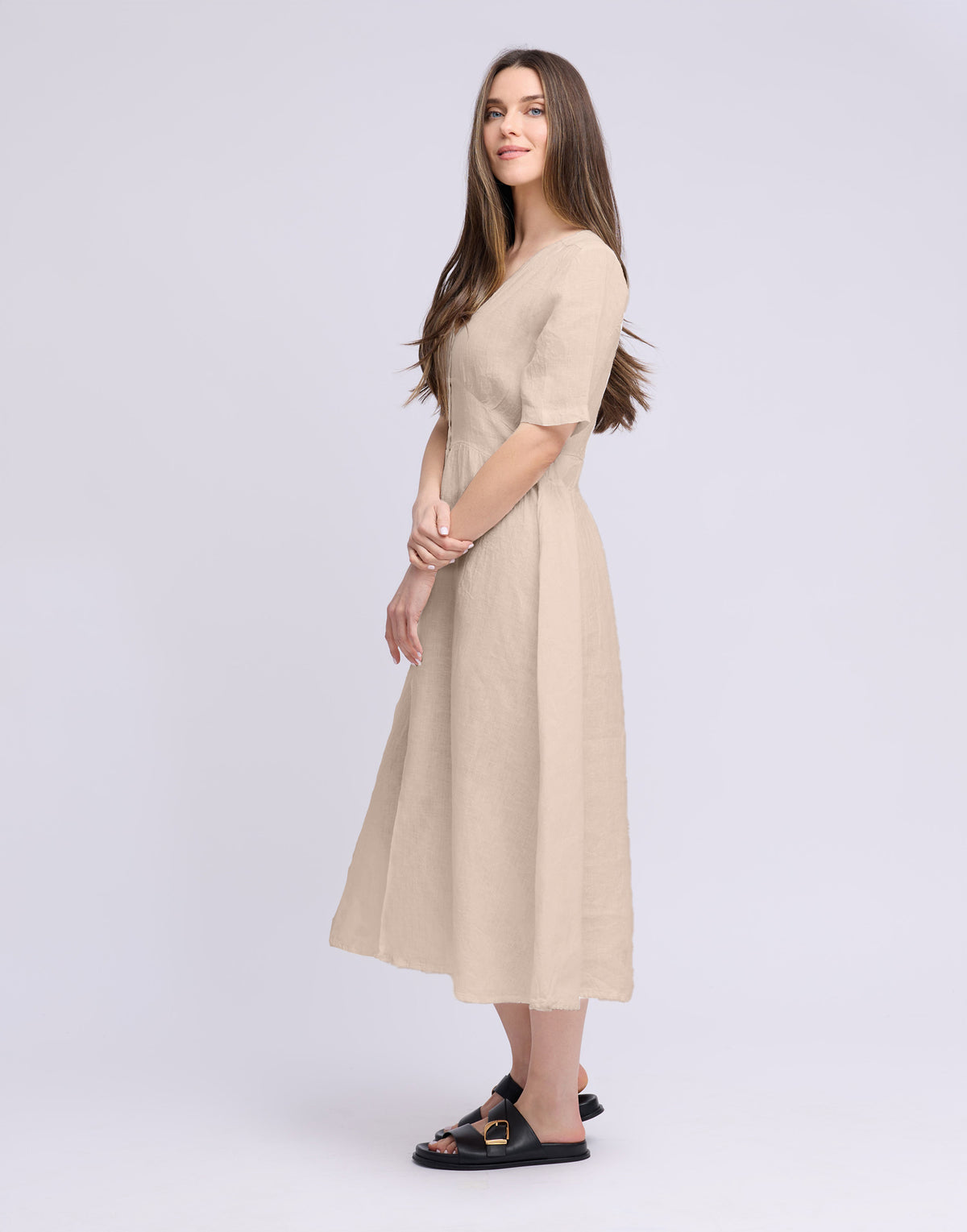LONG LINEN DRESS / BIANCA