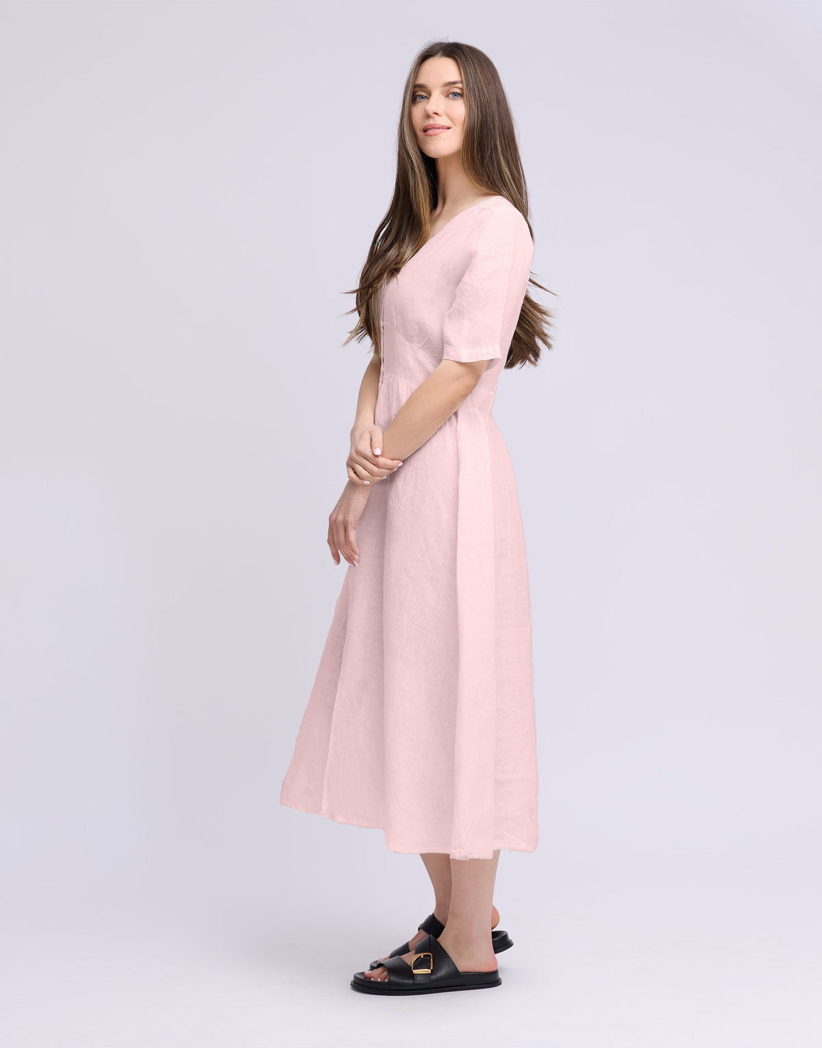 LONG LINEN DRESS / BIANCA