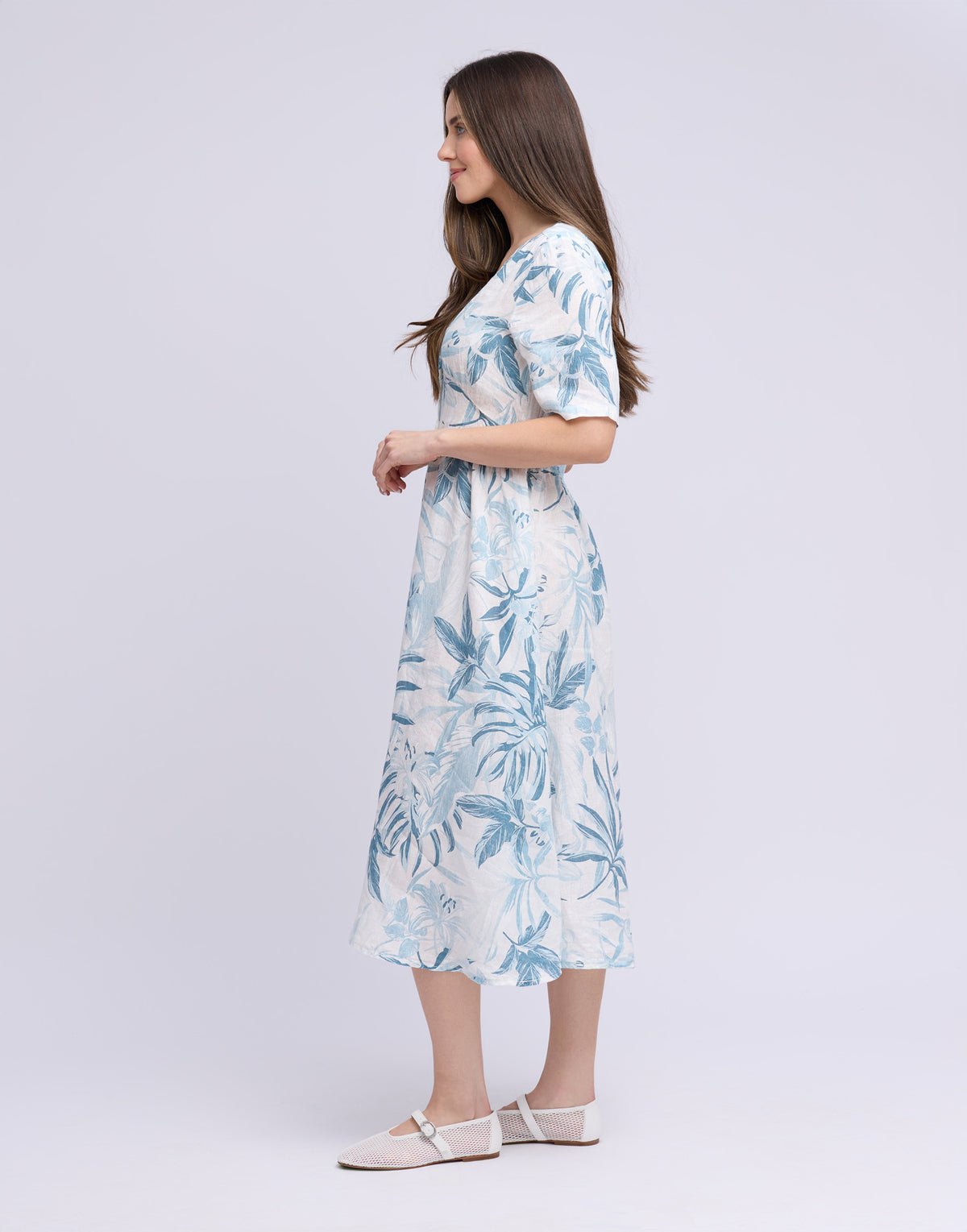 LONG LINEN DRESS / BIANCA