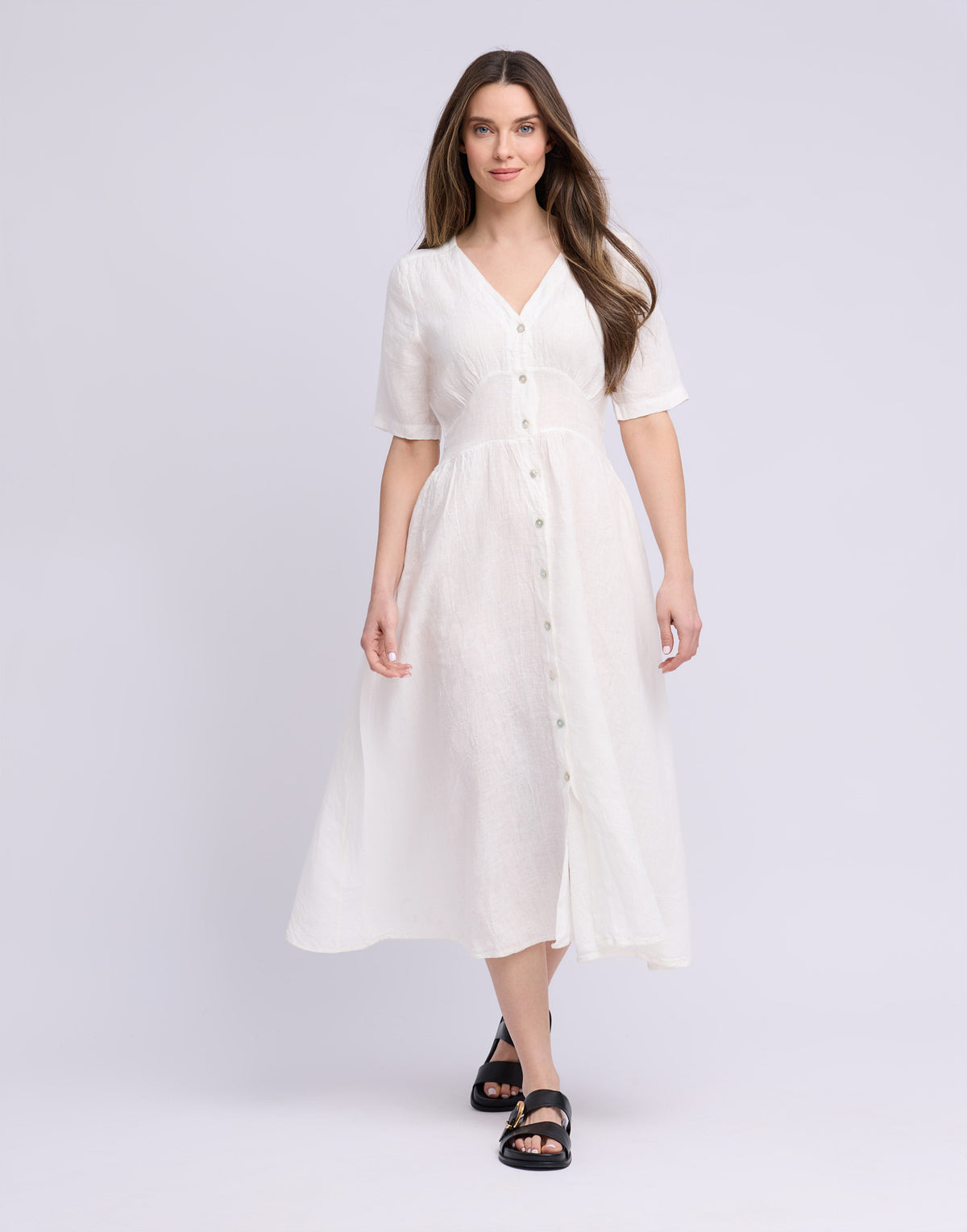 LONG LINEN DRESS / BIANCA