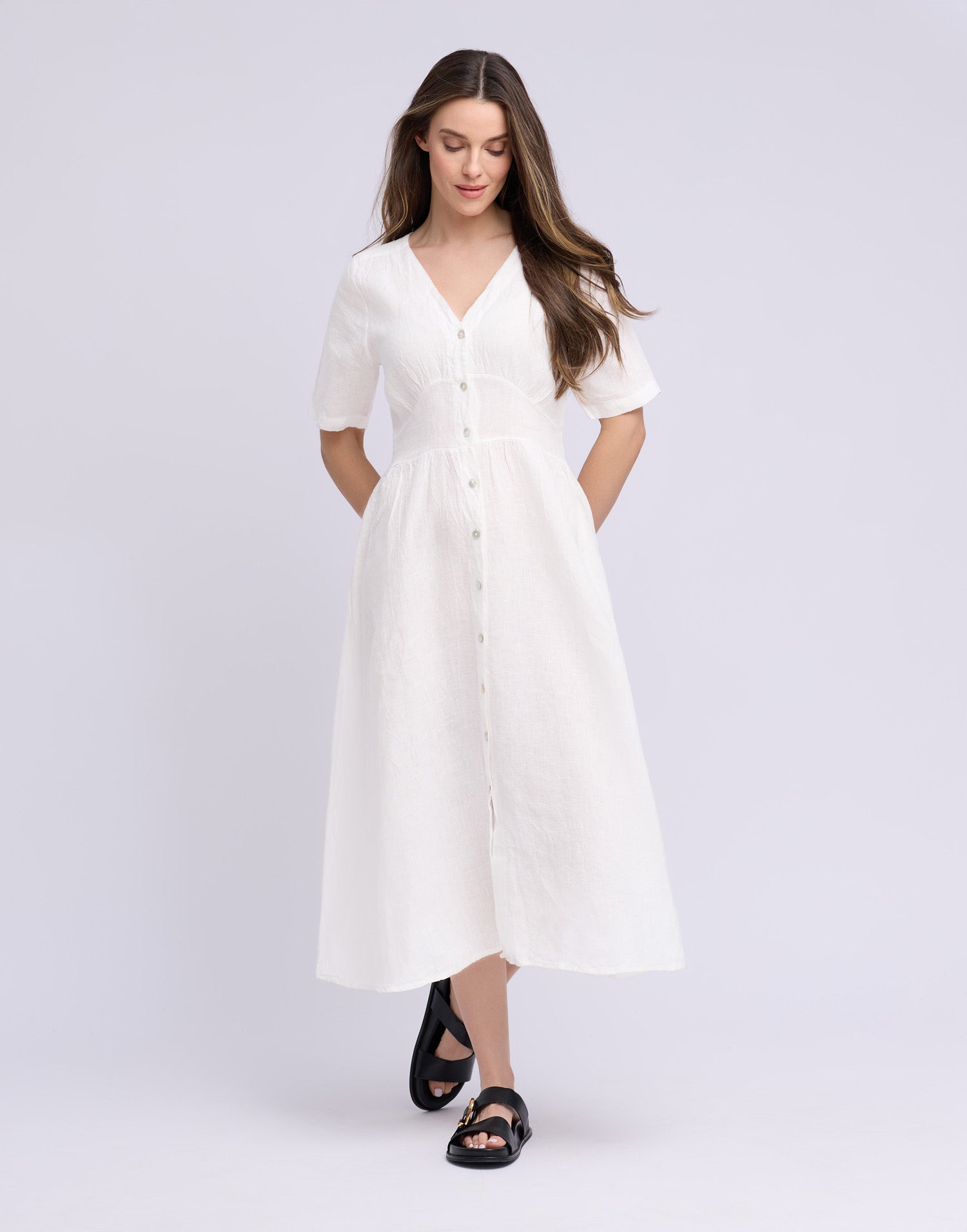 LONG LINEN DRESS / BIANCA
