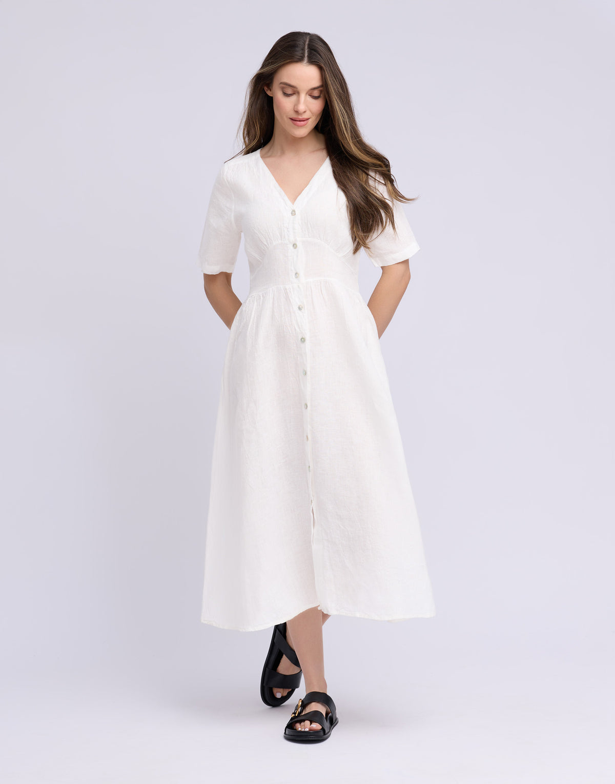 LONG LINEN DRESS / BIANCA