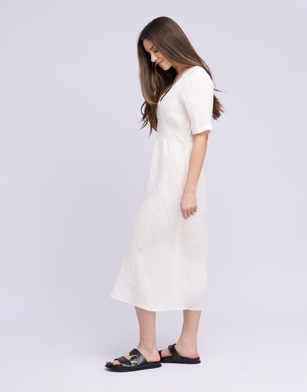 LONG LINEN DRESS / BIANCA