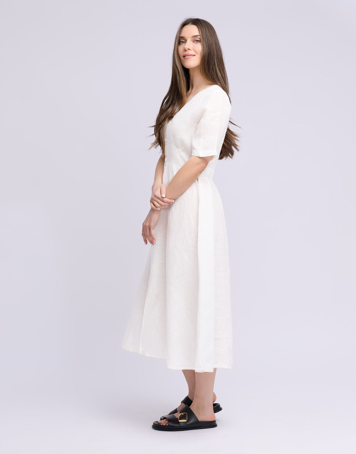 LONG LINEN DRESS / BIANCA
