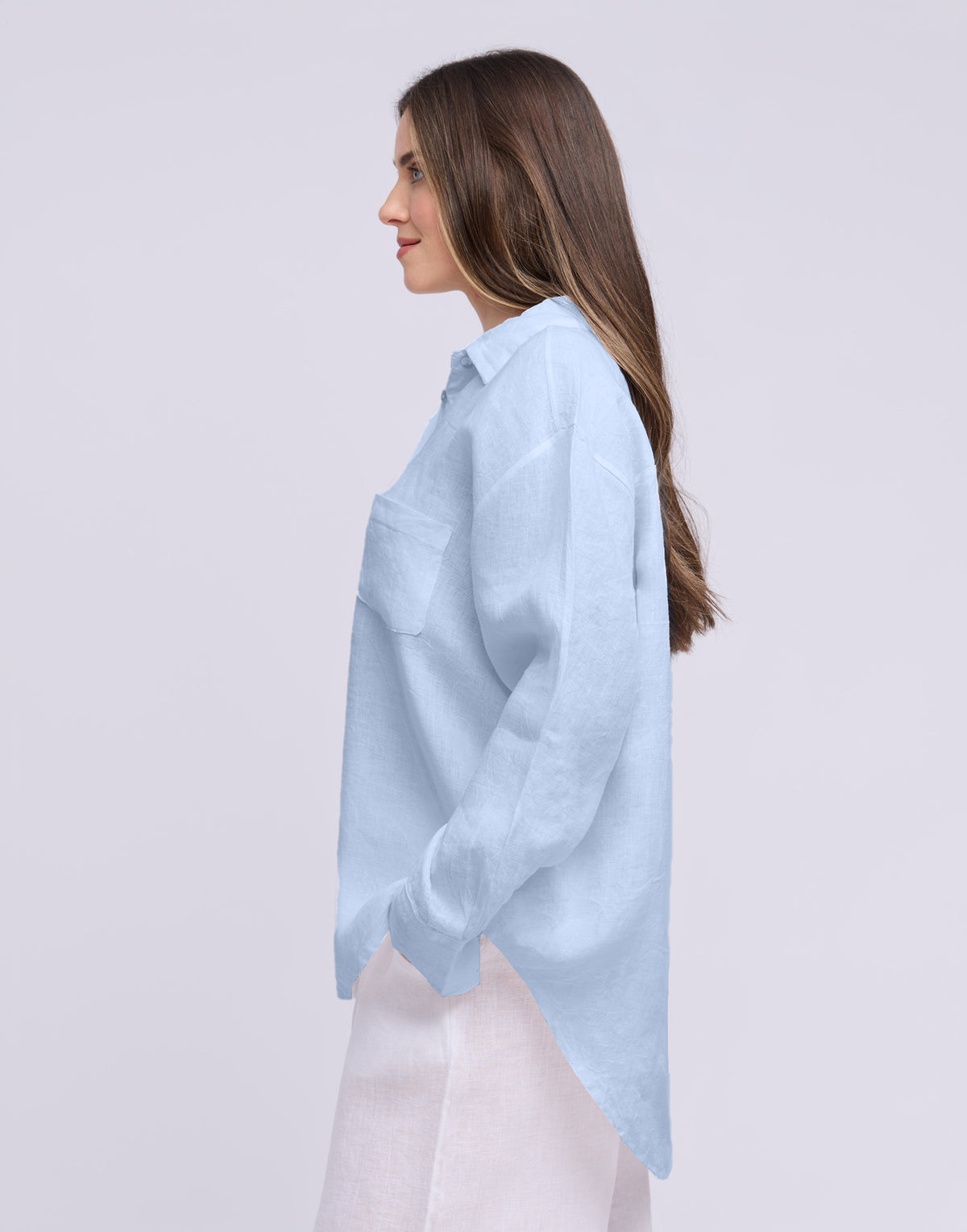 LINEN LONG SLEEVE SHIRT / ELENA