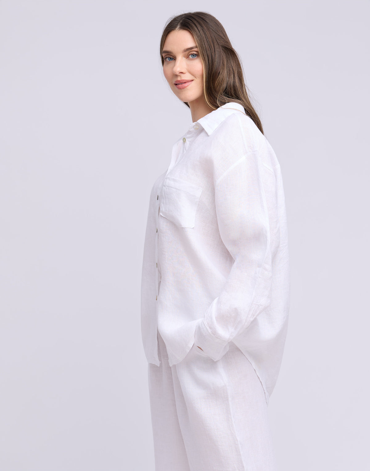 LINEN LONG SLEEVE SHIRT / ELENA