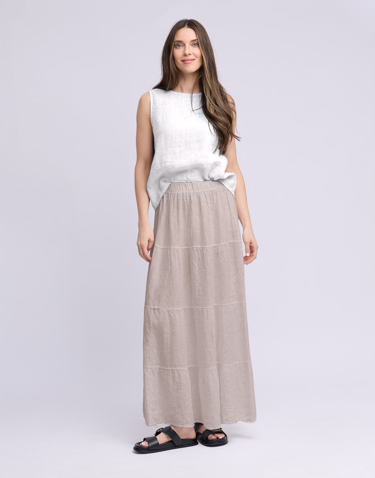 LONG LINEN SKIRT / LUCIA