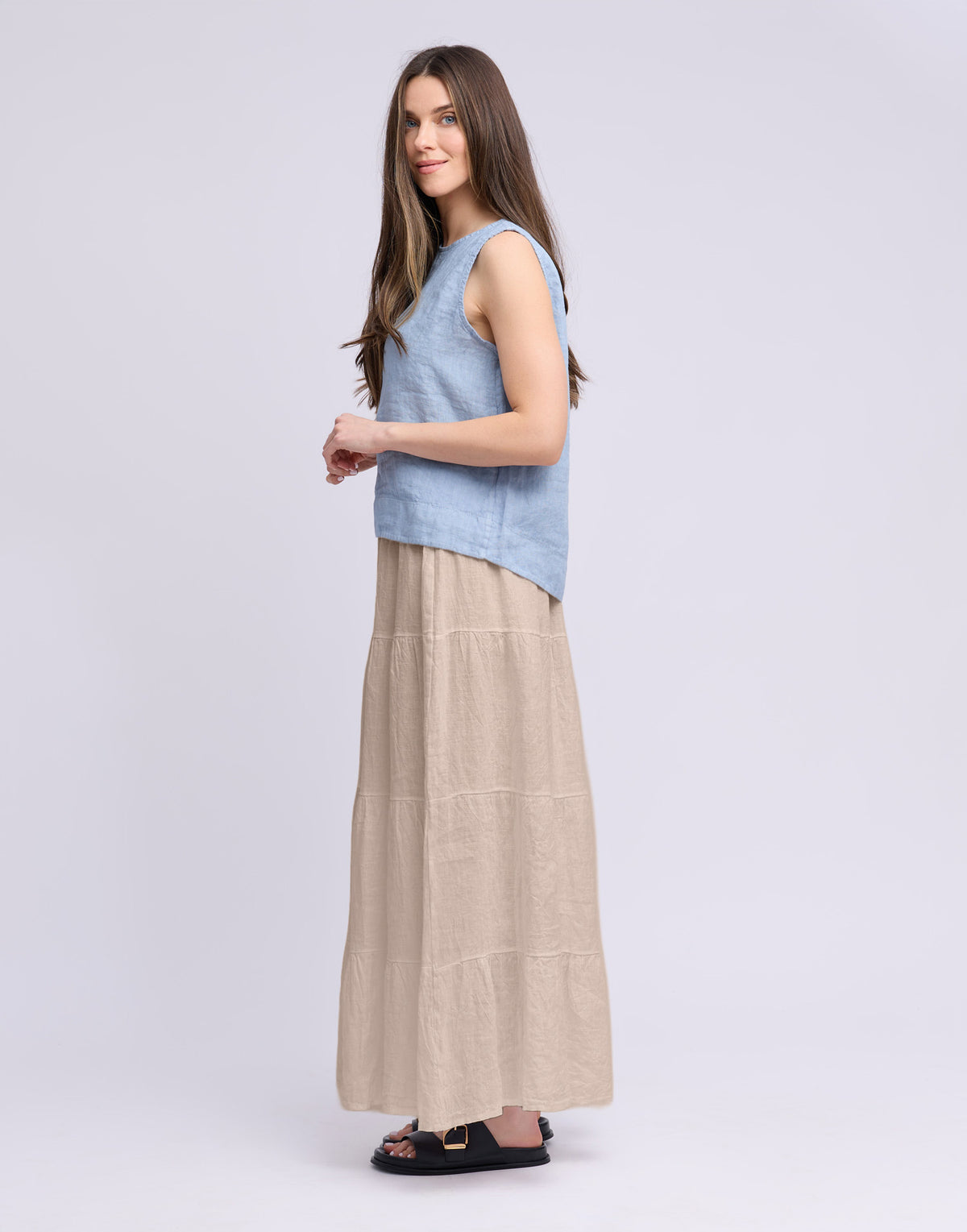 LONG LINEN SKIRT / LUCIA