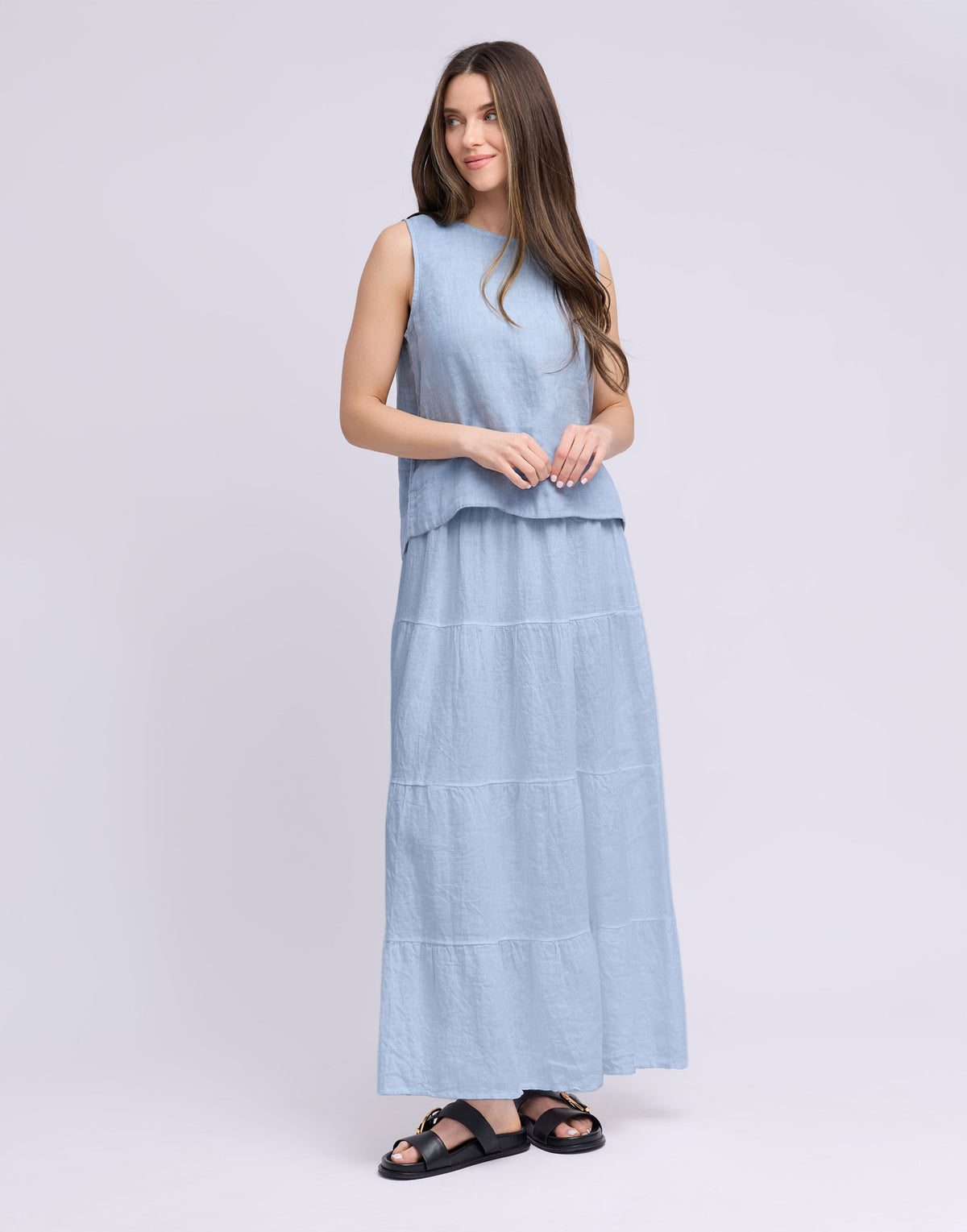LONG LINEN SKIRT / LUCIA