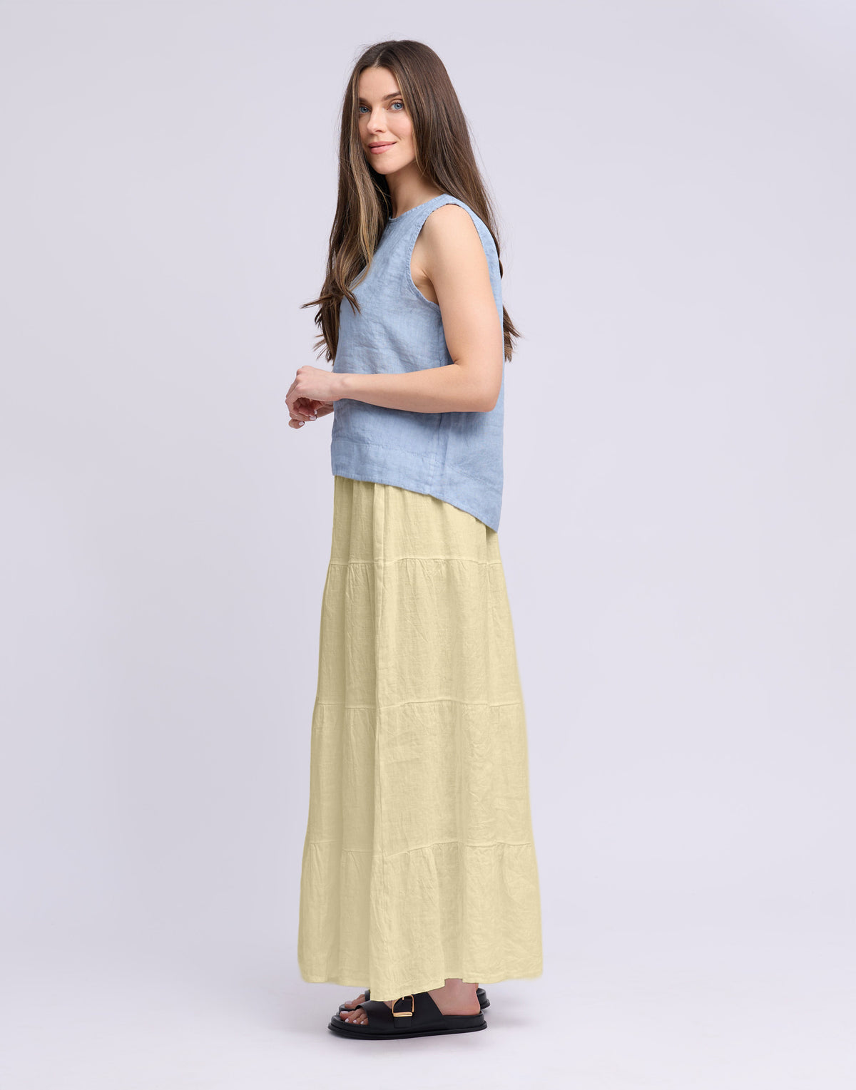 LONG LINEN SKIRT / LUCIA