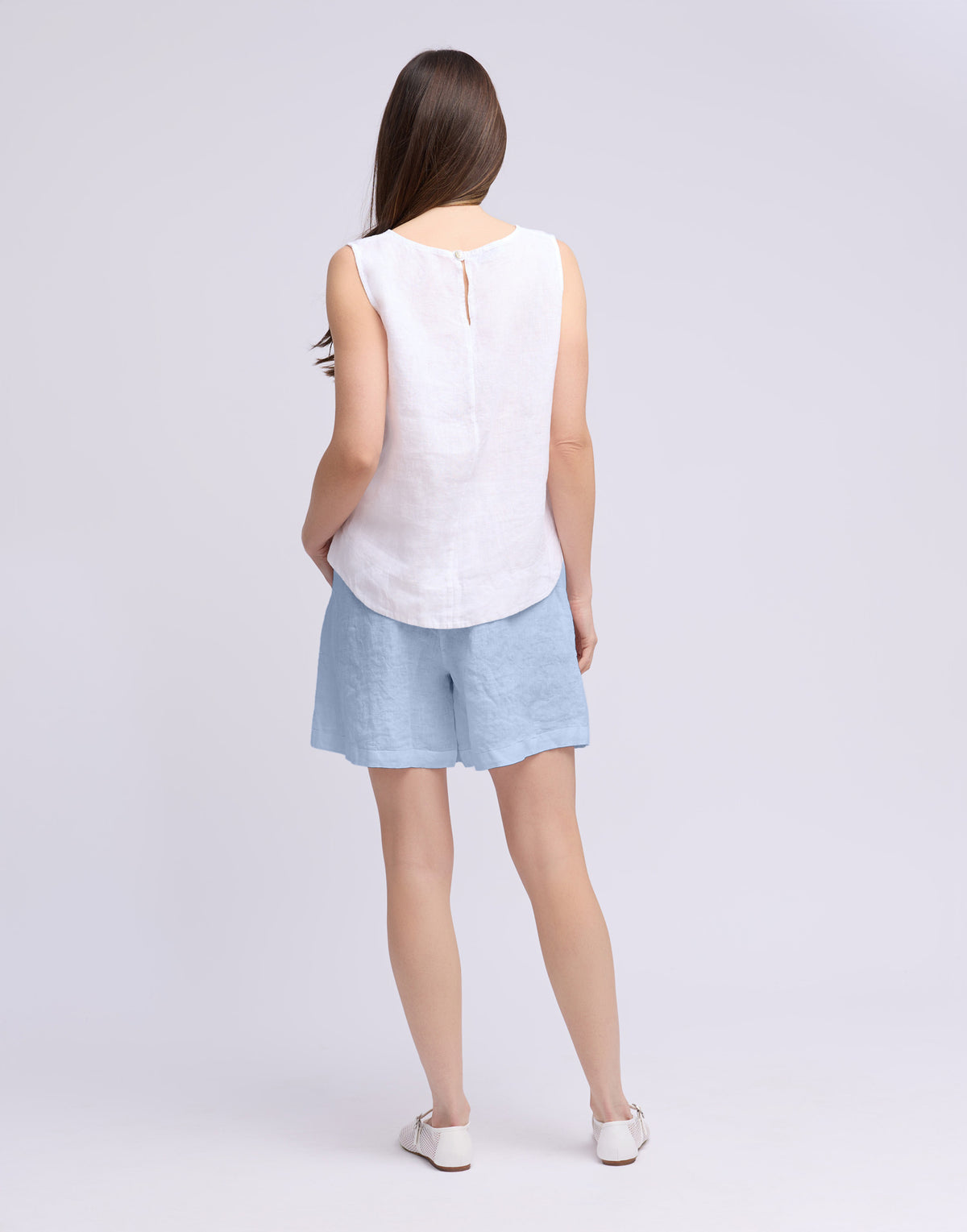 WIDE LEG LINEN SHORTS / GABRIELLA