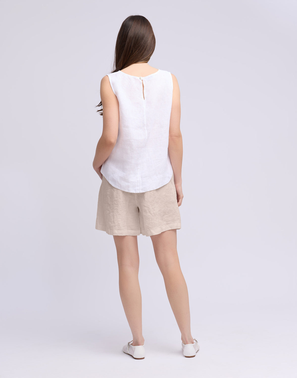 WIDE LEG LINEN SHORTS / GABRIELLA