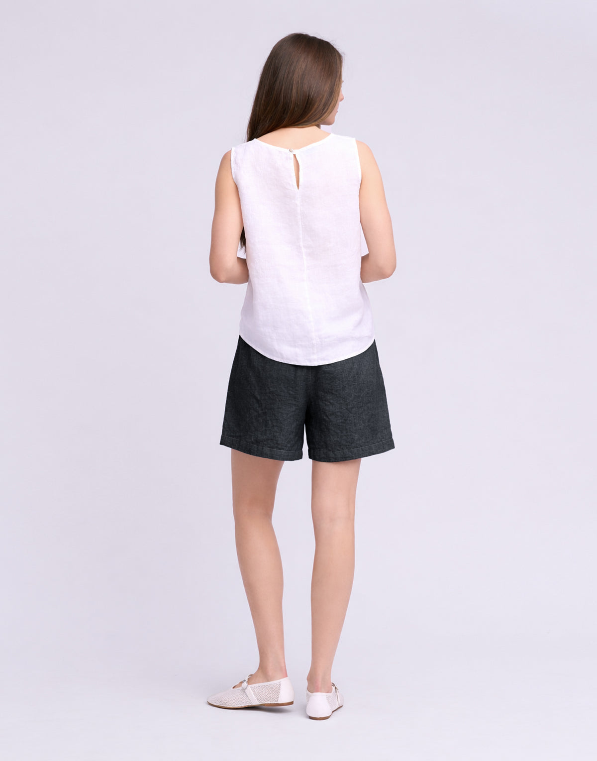 WIDE LEG LINEN SHORTS / GABRIELLA