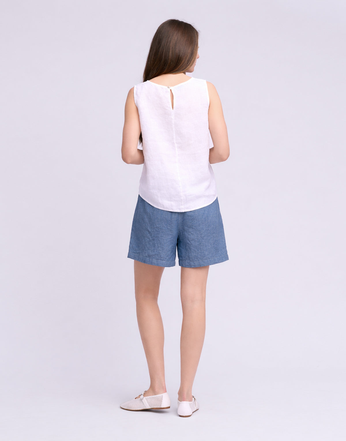 WIDE LEG LINEN SHORTS / GABRIELLA