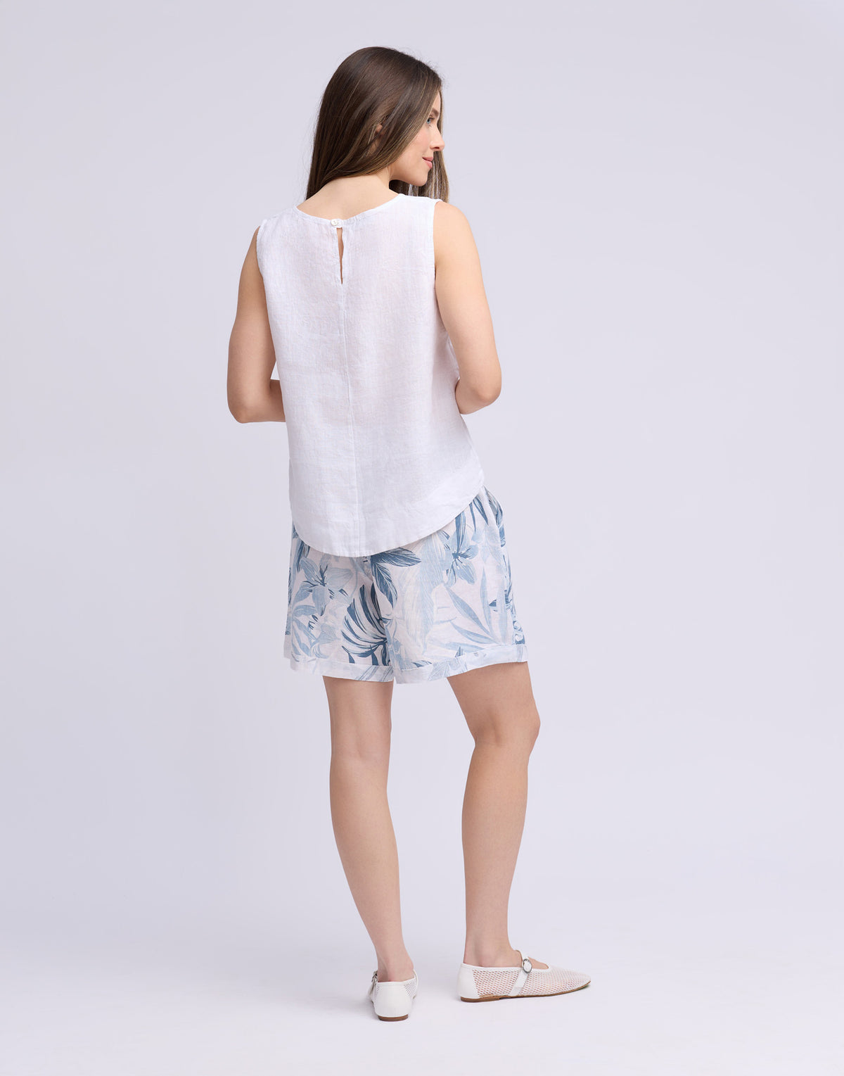WIDE LEG LINEN SHORTS / GABRIELLA