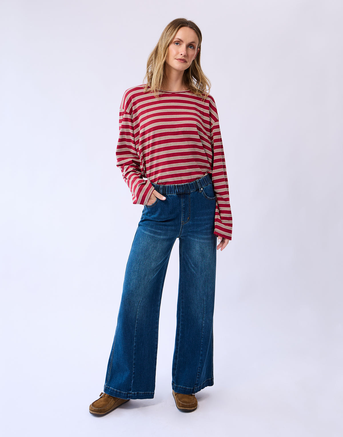 ALEX FLARE JEANS / SMOKE