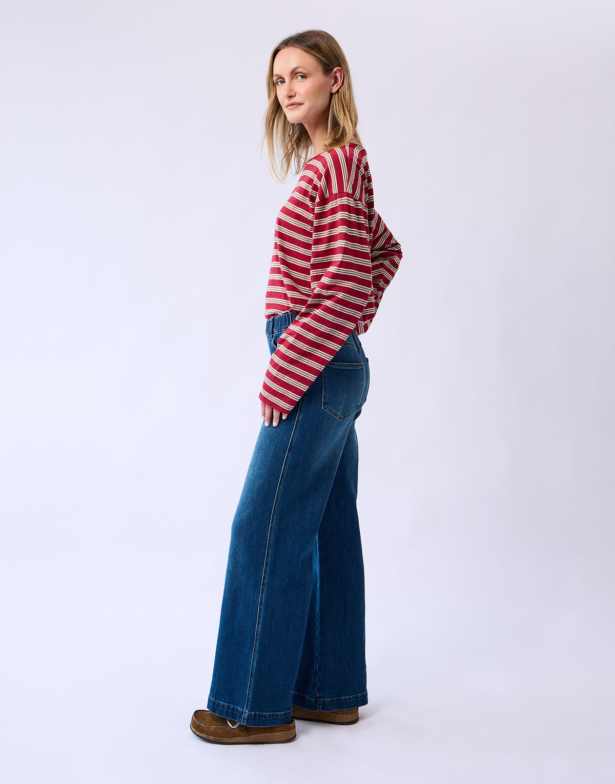 ALEX FLARE JEANS / SMOKE