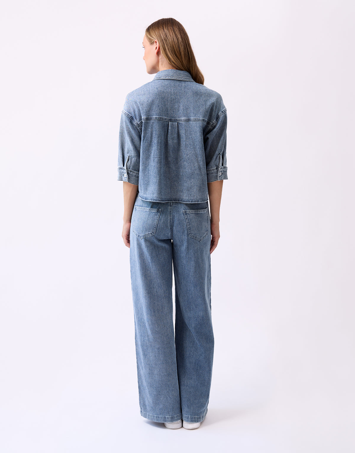 LILY WIDE LEG JEANS / ALPINE