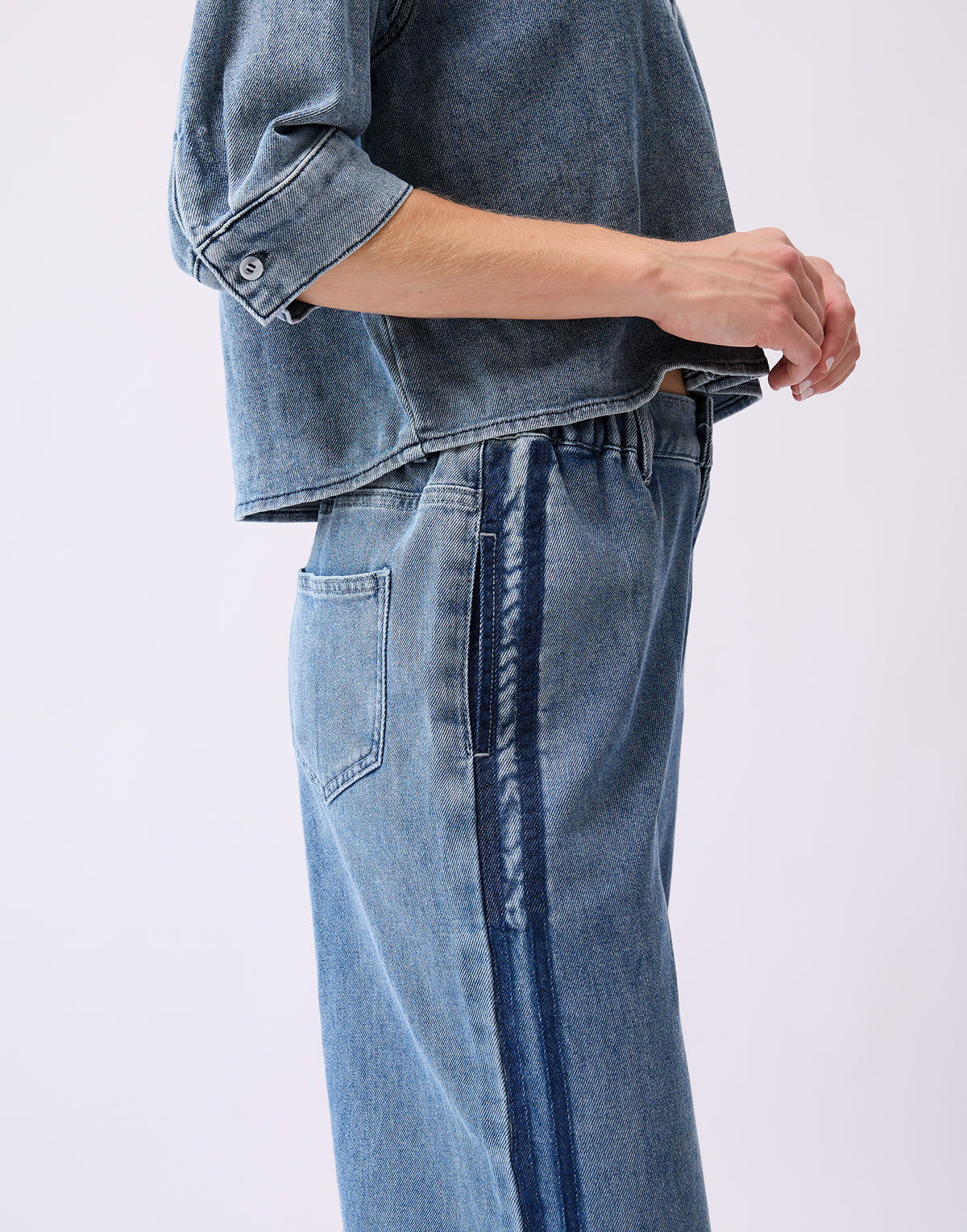 LILY WIDE LEG JEANS / ALPINE