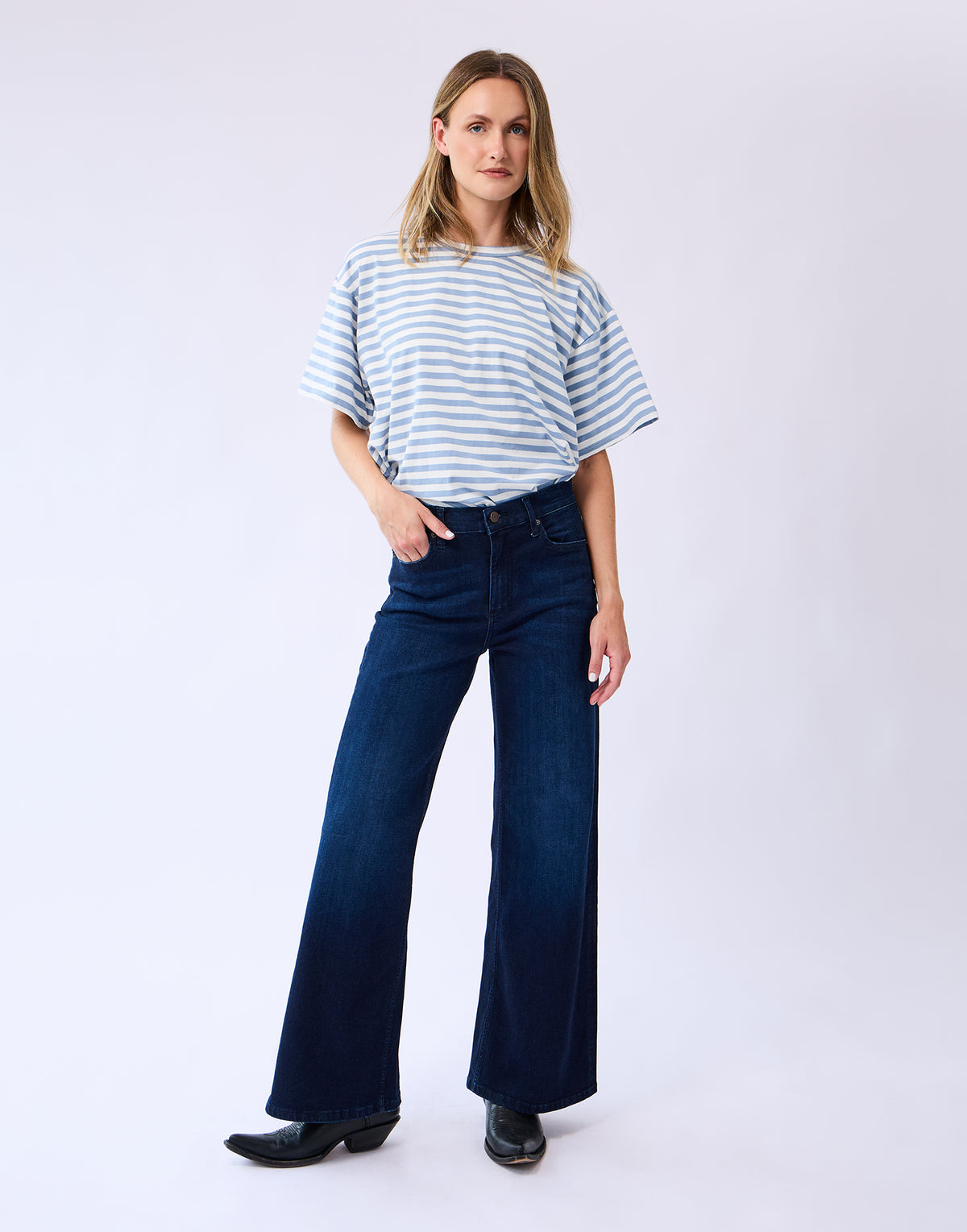 LILY WIDE LEG JEANS / SENSE