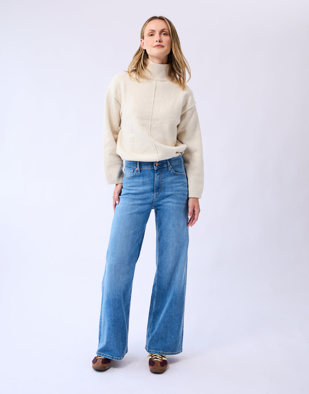 LILY WIDE LEG JEANS / LIGHT