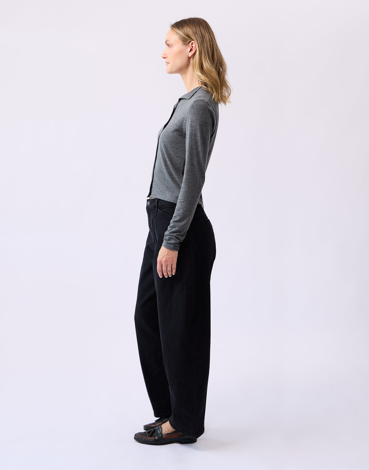 MALIA RELAXED BARREL JEANS / NOCTURNE