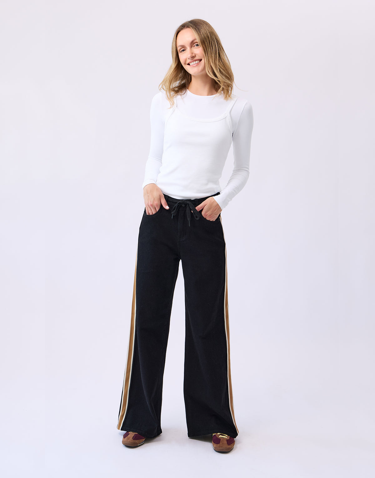 LILY WIDE LEG JEANS / HORIZON