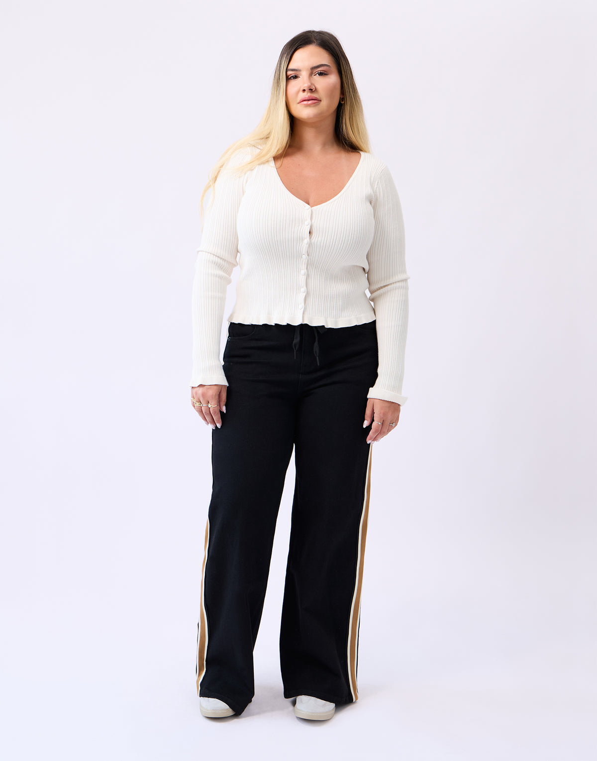 LILY WIDE LEG JEANS / HORIZON