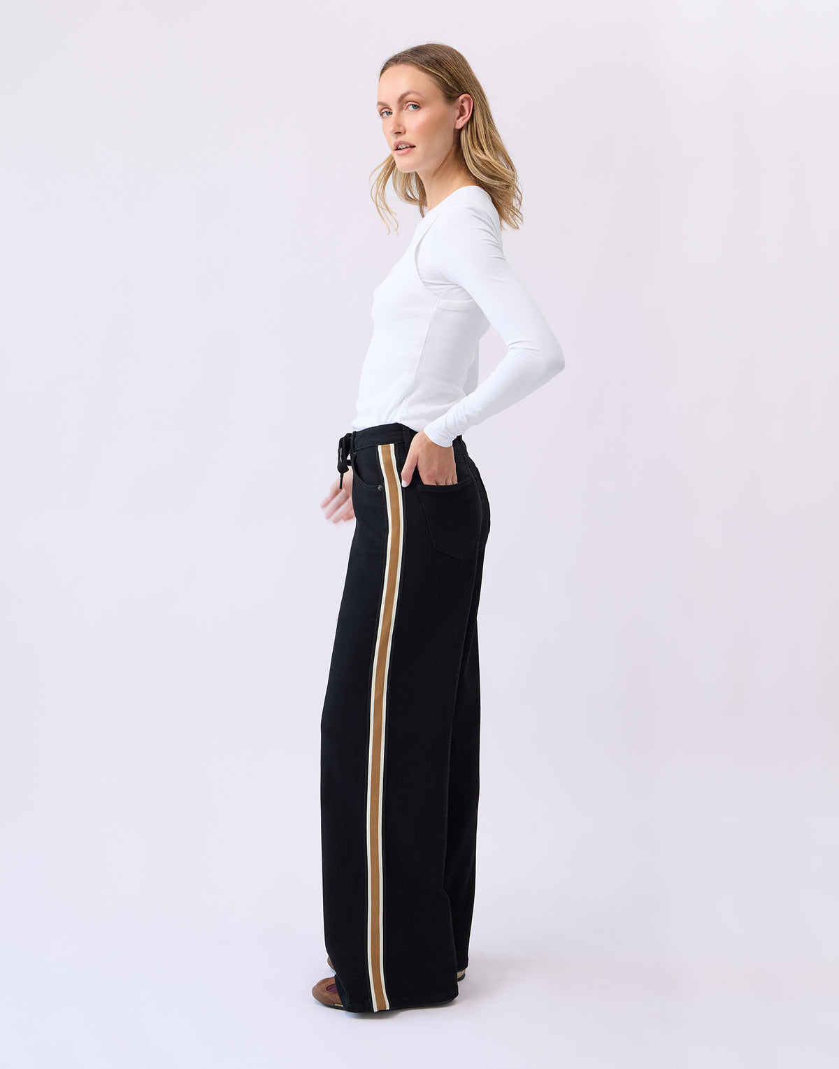 LILY WIDE LEG JEANS / HORIZON