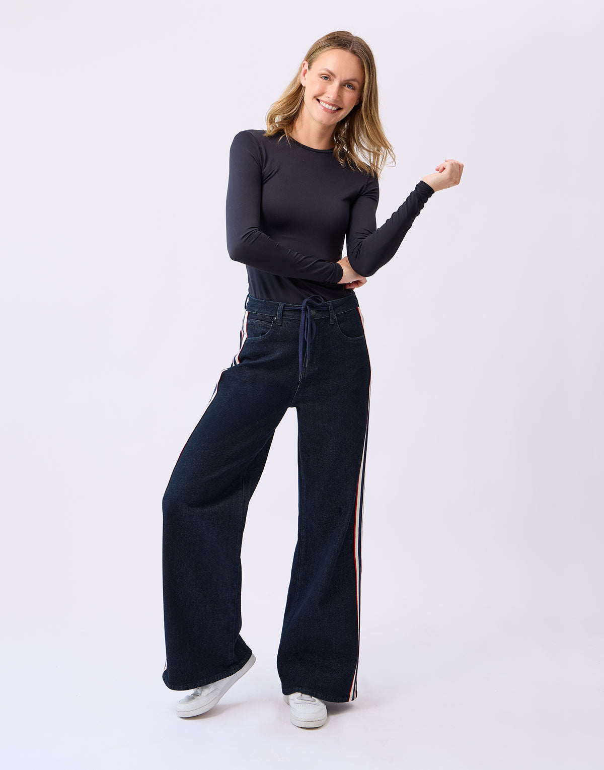 LILY WIDE LEG JEANS / ASPEN