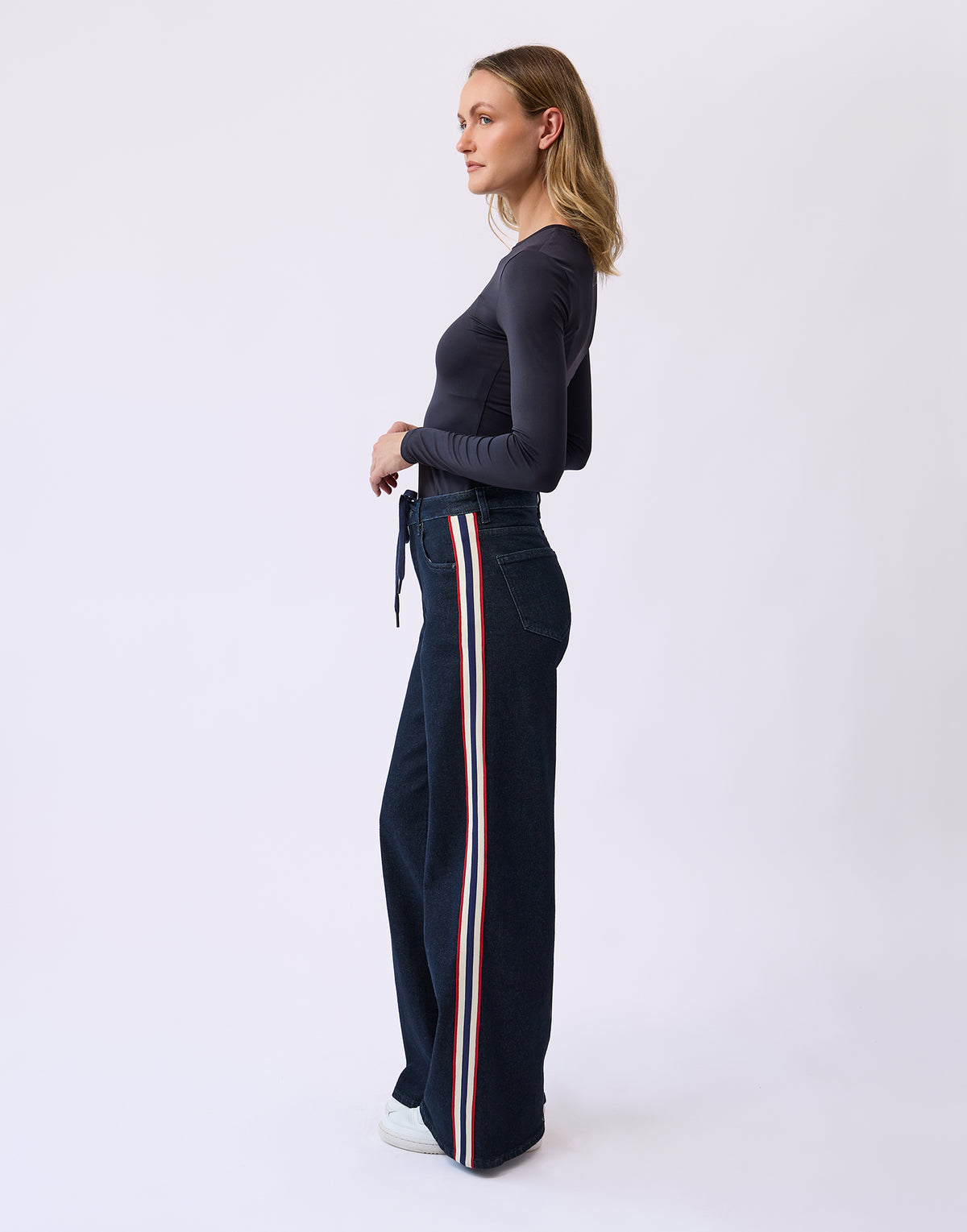 LILY WIDE LEG JEANS / ASPEN