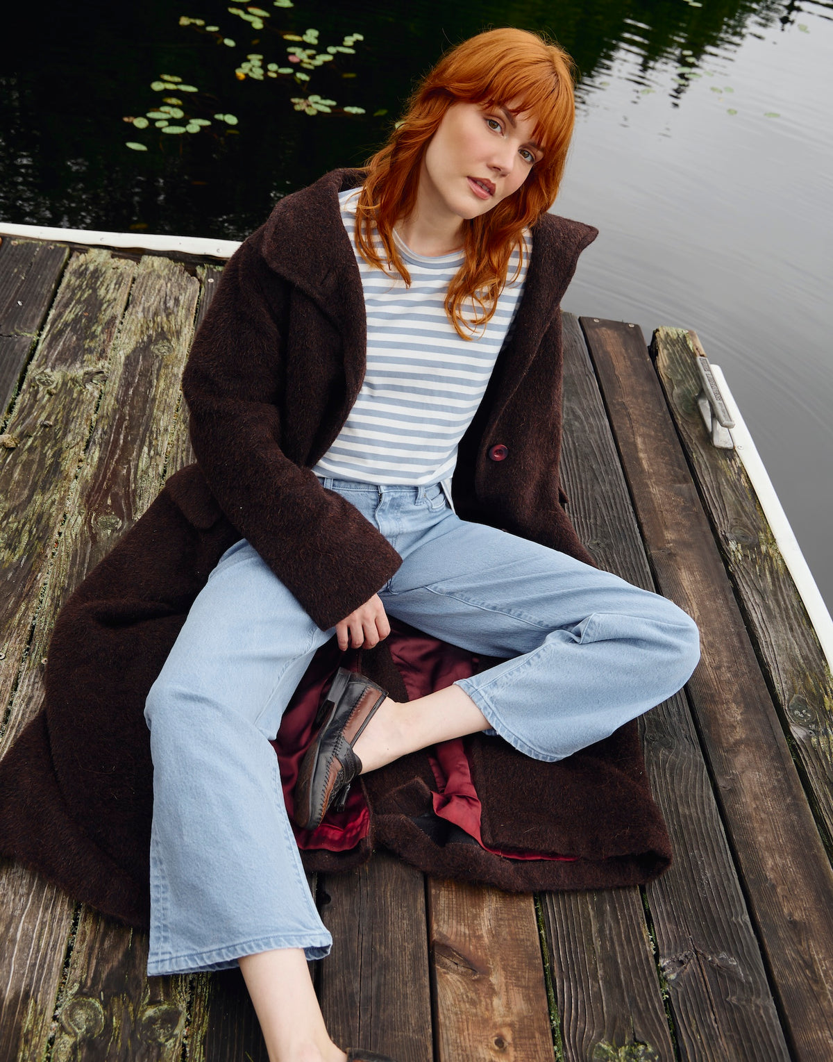GABBY LOOSE STRAIGHT JEANS / FOG dreamy