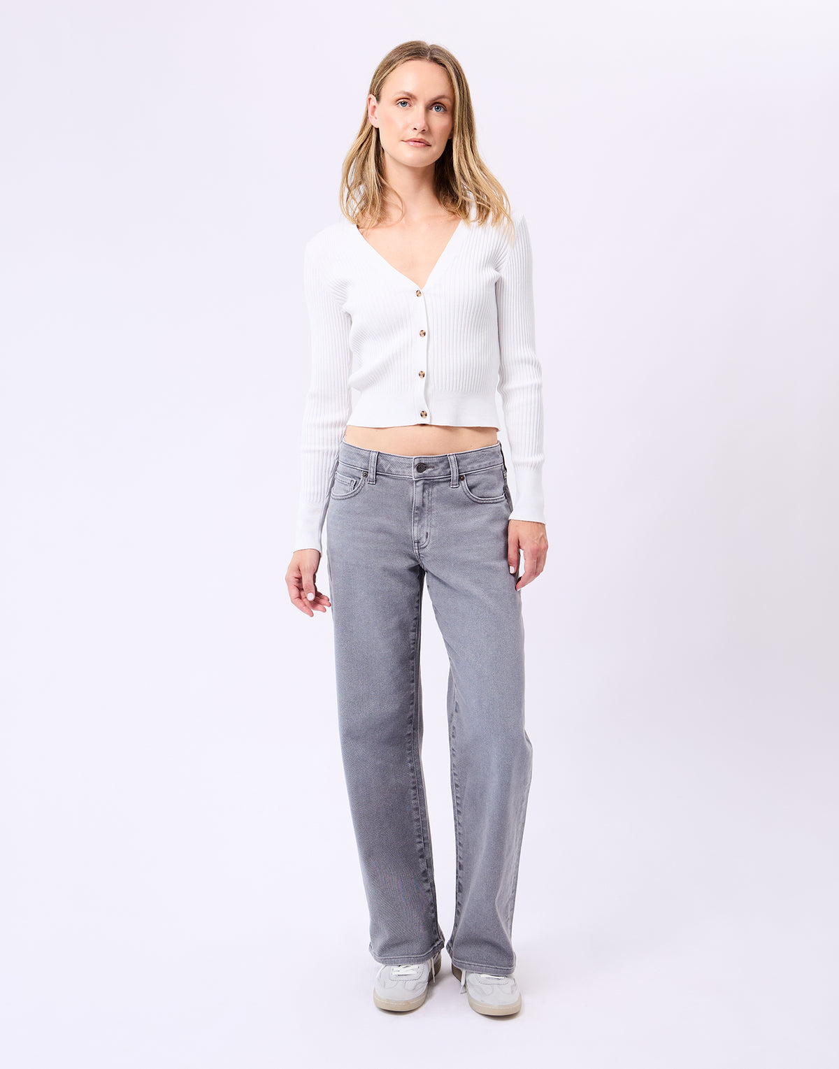 GABBY LOOSE STRAIGHT JEANS / FOG