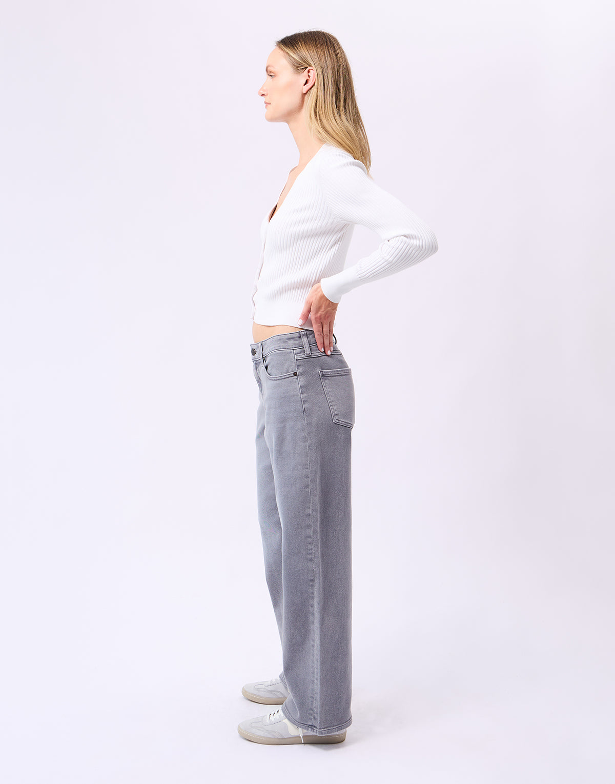 GABBY LOOSE STRAIGHT JEANS / FOG
