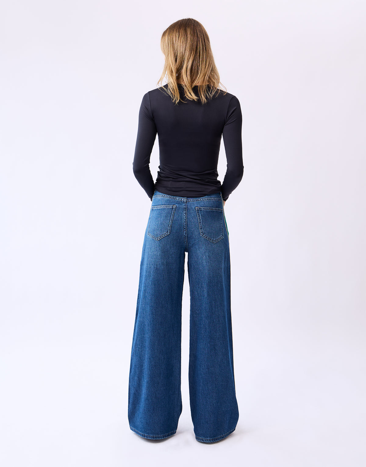LILY WIDE LEG JEANS / SPRUCE