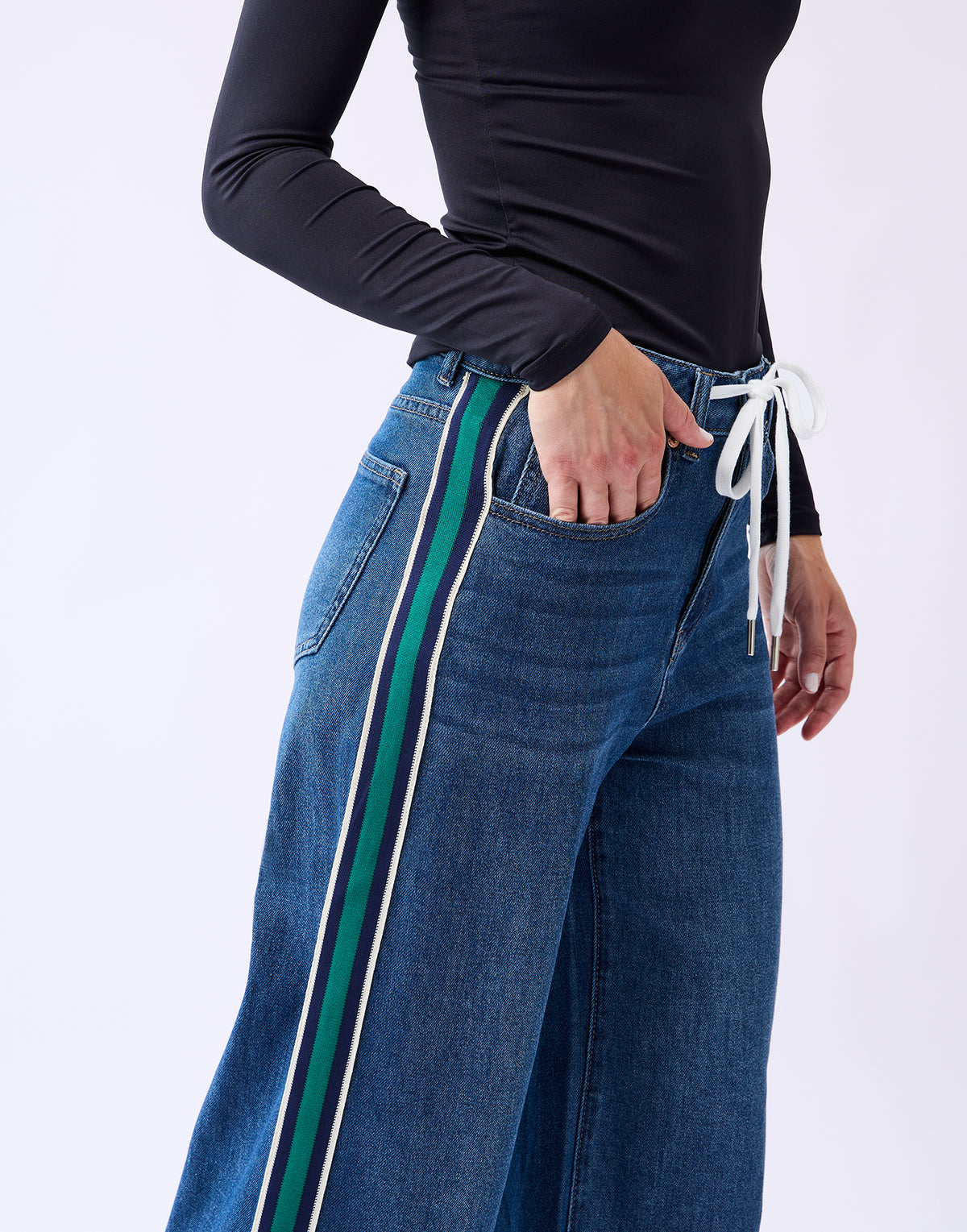 LILY WIDE LEG JEANS / SPRUCE