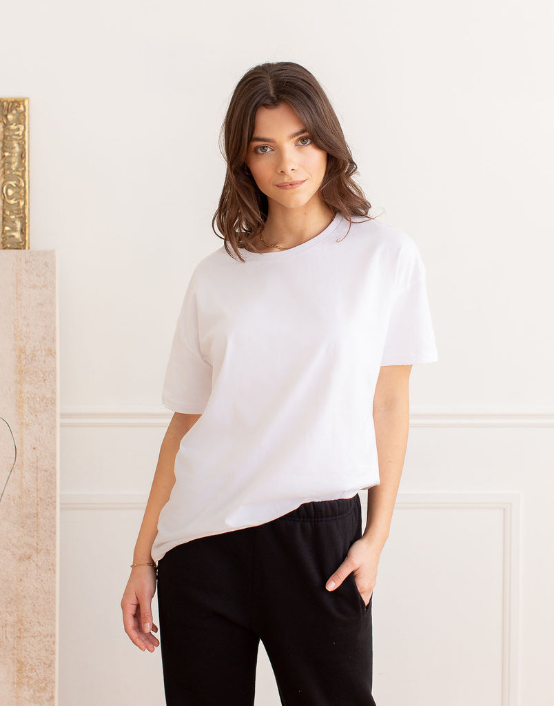 OVERSIZED BOYFRIEND TEE / WHITE