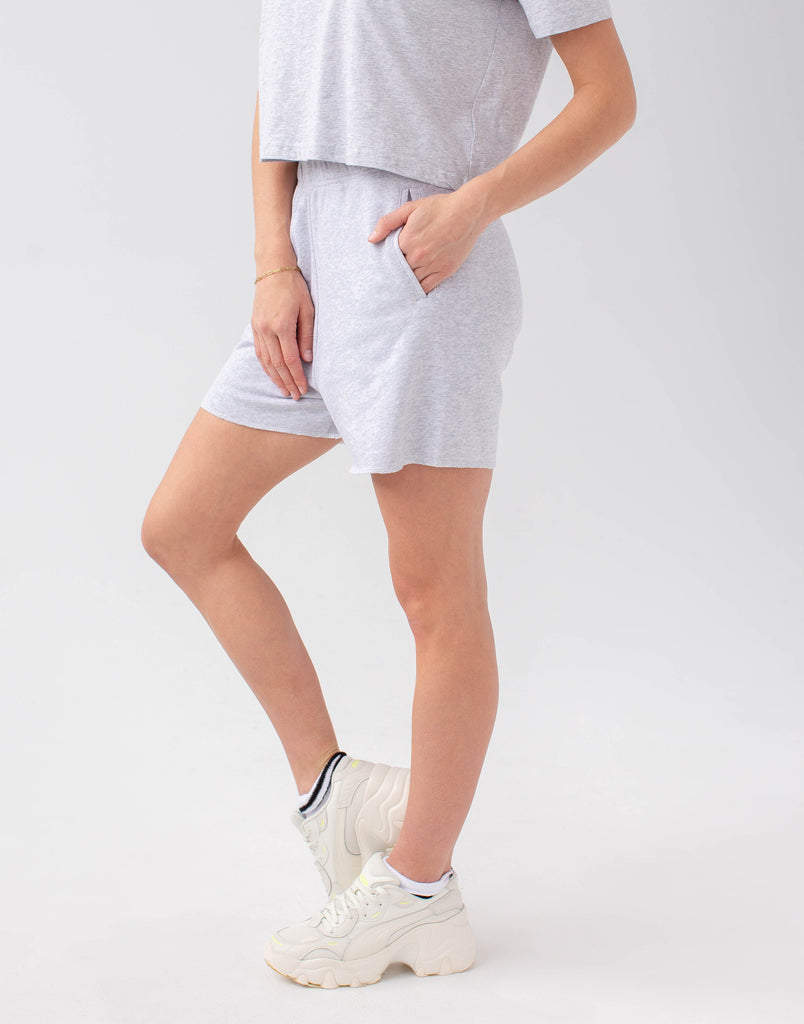 RELAXED SHORTS   / GREY MIX