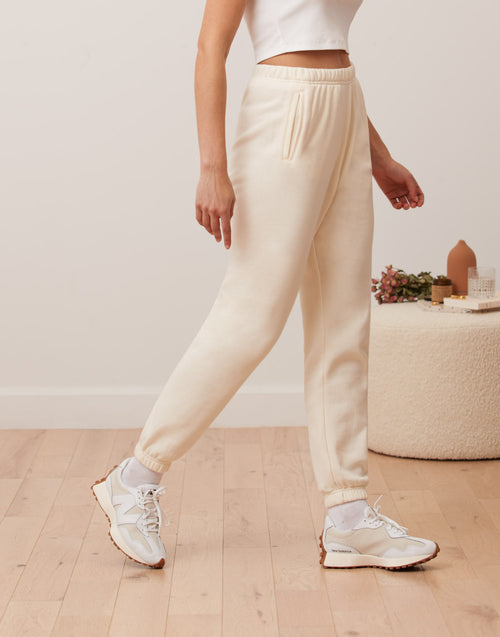 Soft Warmth Fleece High Rise Jogger: Slim Fit, Sweat Wicking, And