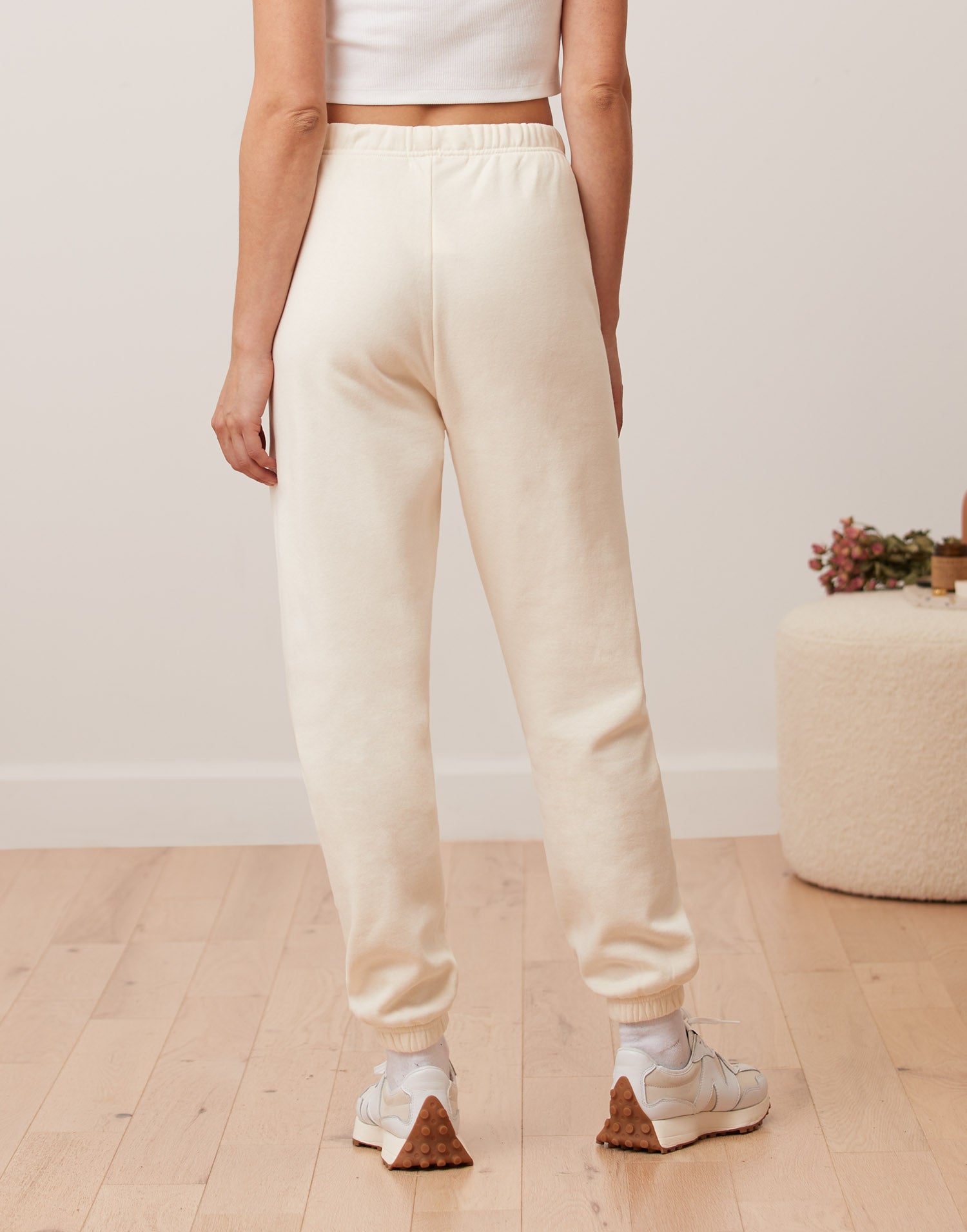 Buy Women Cream Regular Fit Print Casual Jogger Pants Online - 683826