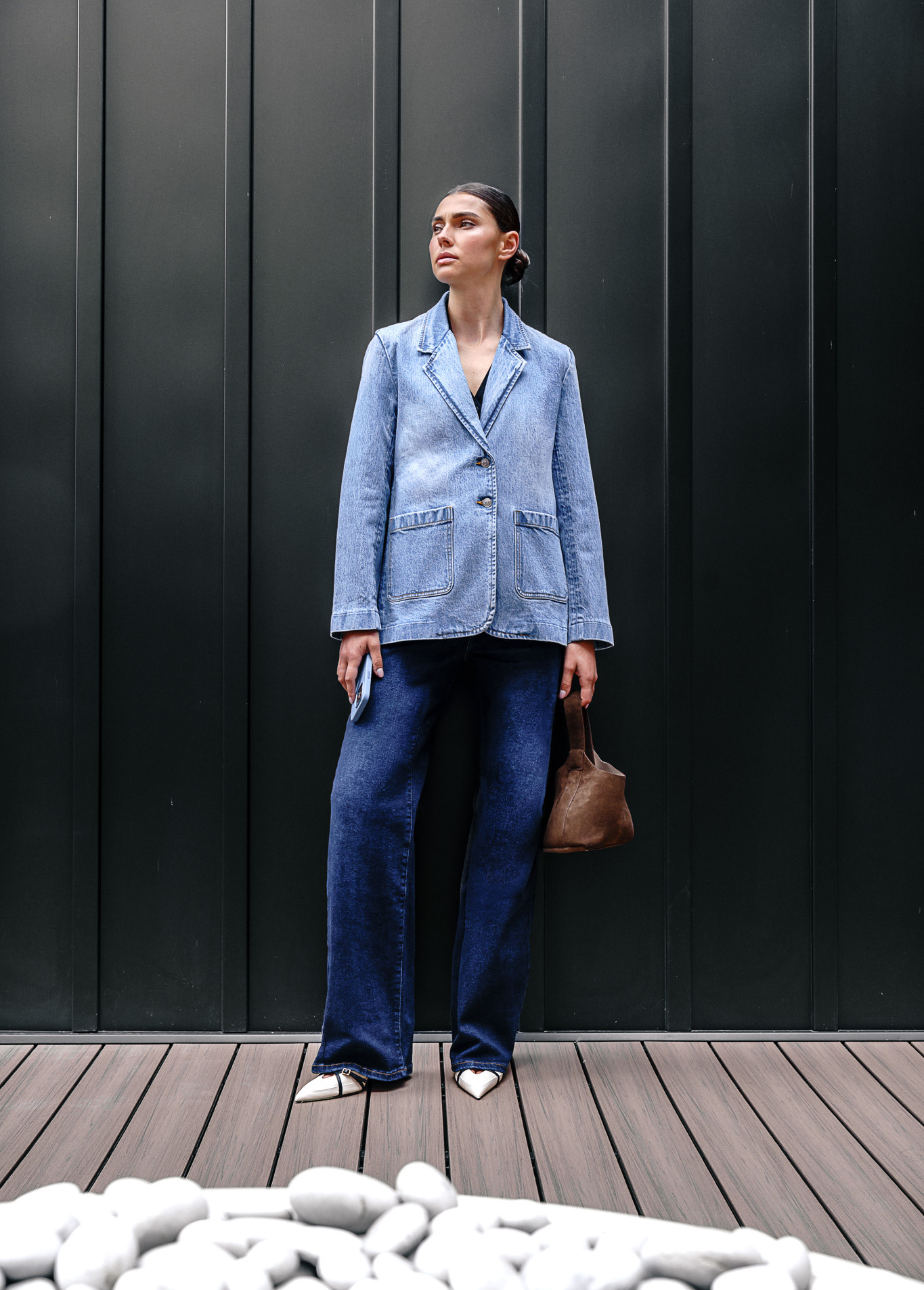 BOYFRIEND DENIM BLAZER / SIRIUS