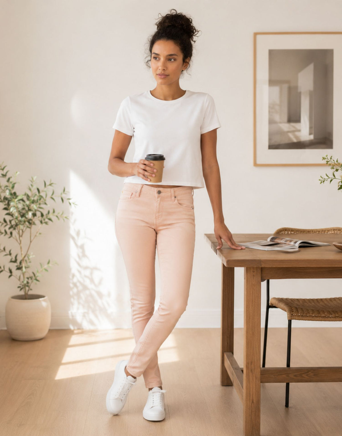 RACHEL SKINNY JEANS / DUSTY ROSE