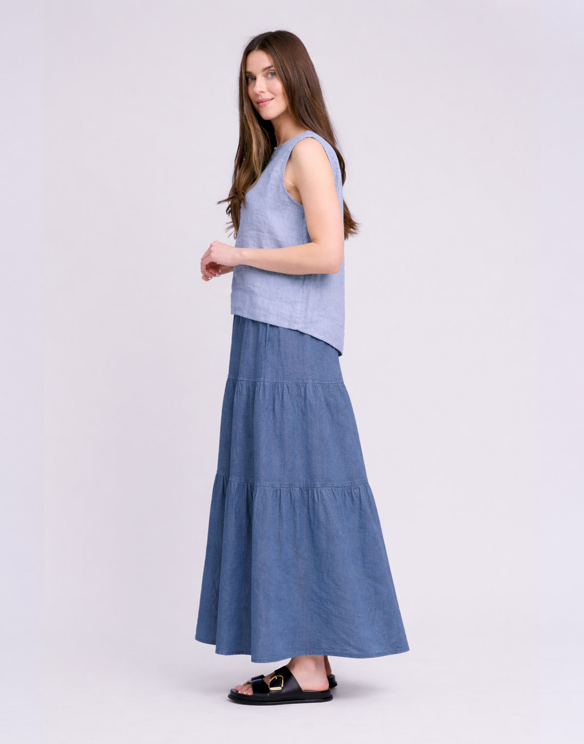 LONG LINEN SKIRT / LUCIA