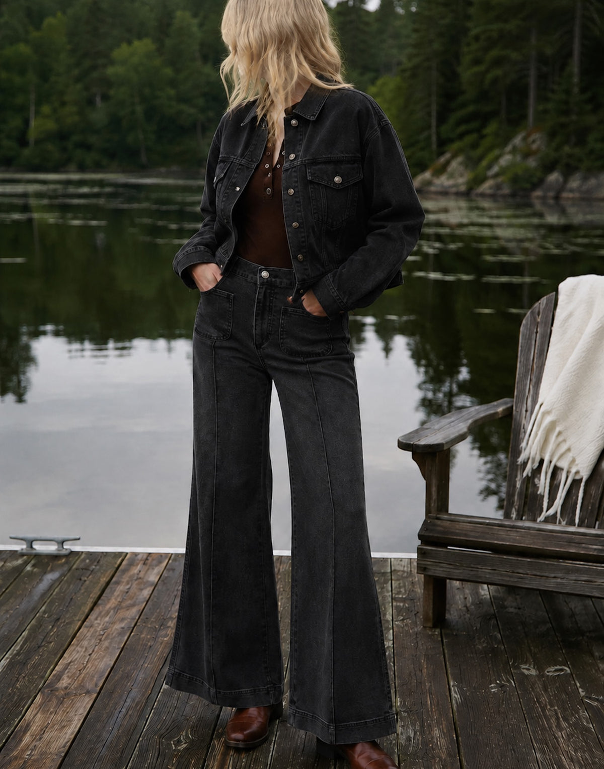 LILY WIDE LEG JEANS / MARISOL 34