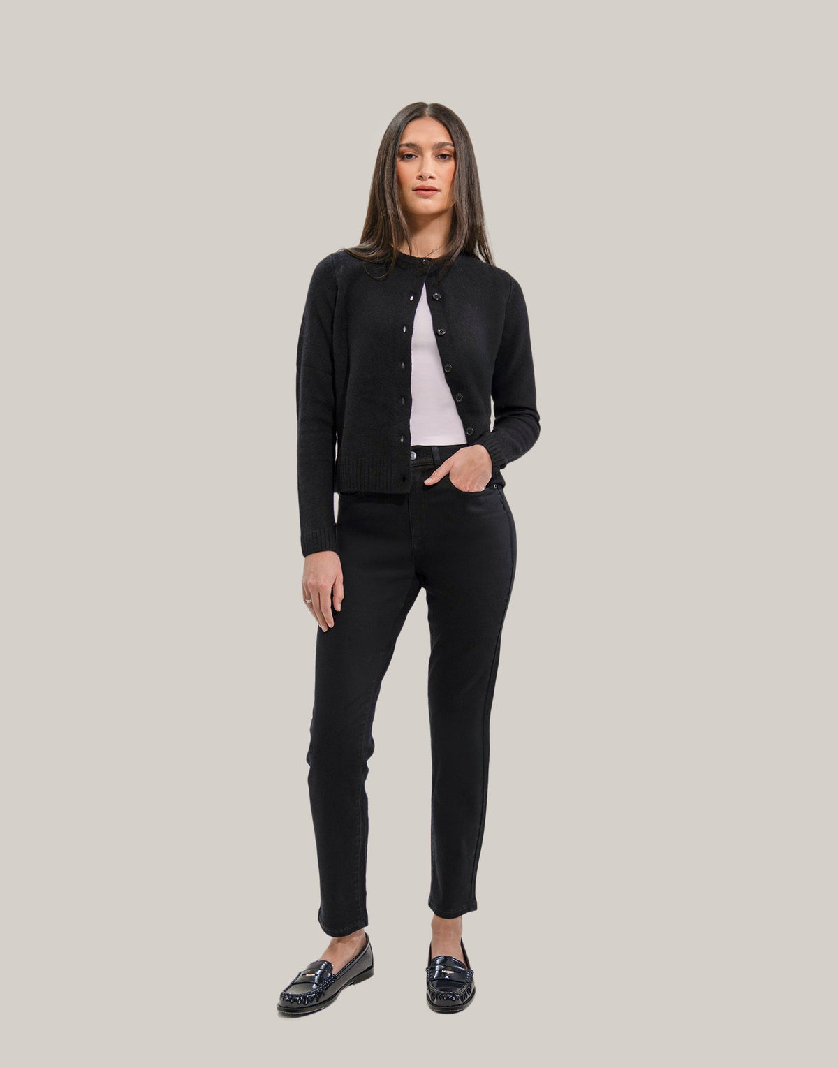 EMILY SLIM JEANS / BLACK RAVEN 34