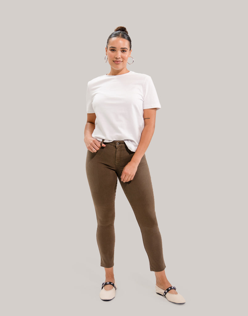 RACHEL SKINNY JEANS / SAFARI