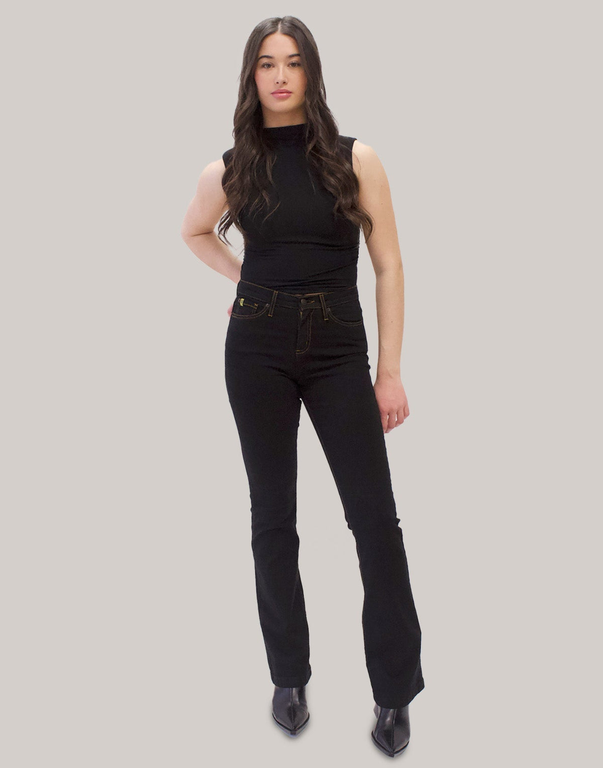 ALEX BOOTCUT JEANS / OVERDYE BLACK 34