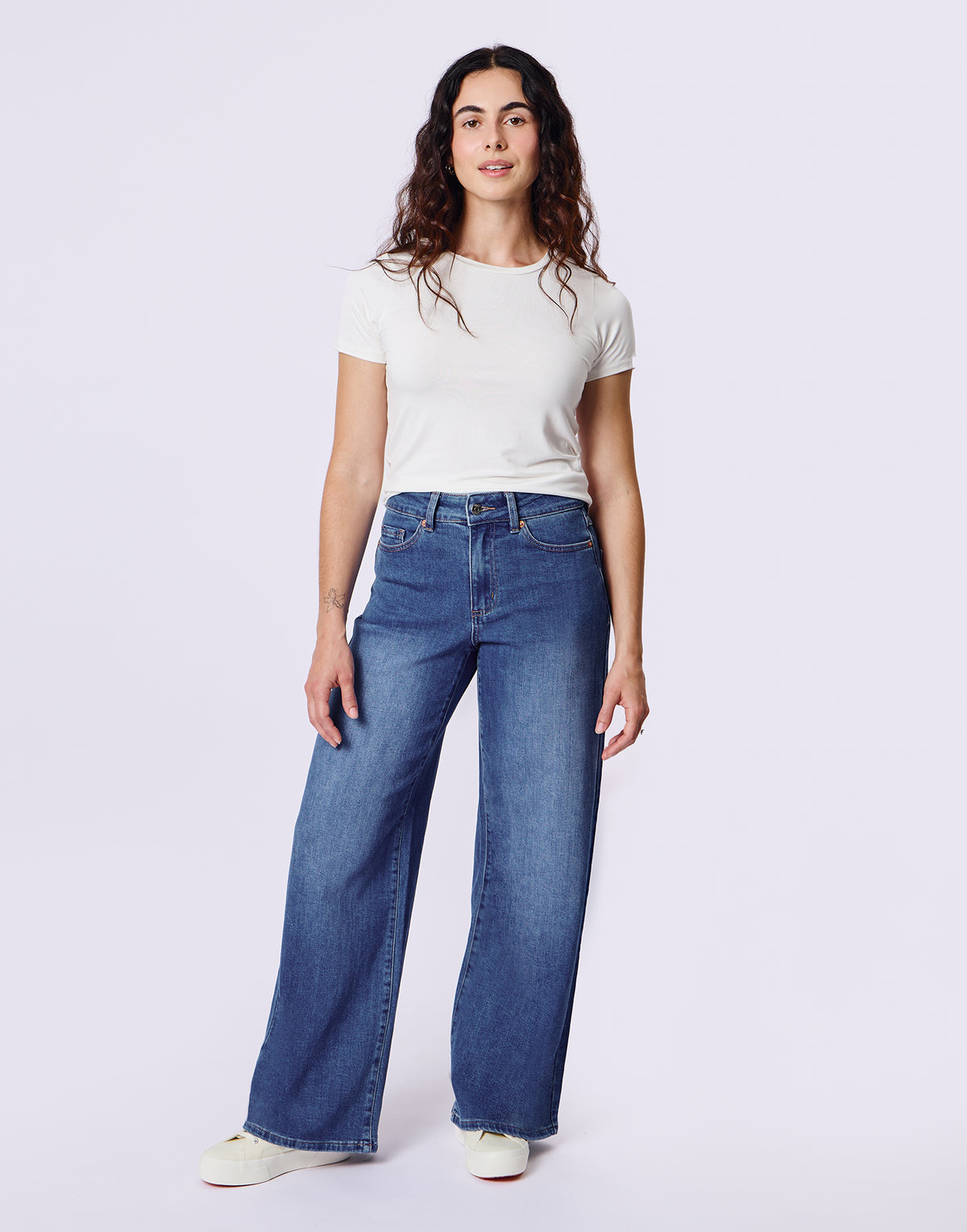 LILY WIDE LEG JEANS / AURORE
