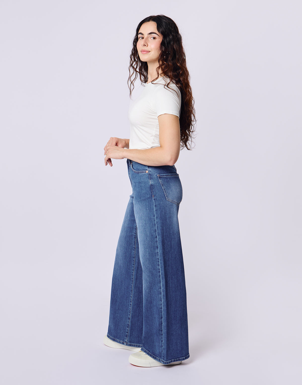 LILY WIDE LEG JEANS / AURORE